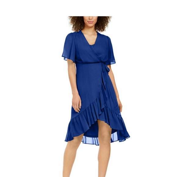 Calvin Klein Dresses & Skirts - -NWT- Calvin Klein High-Low Chiffon Dress